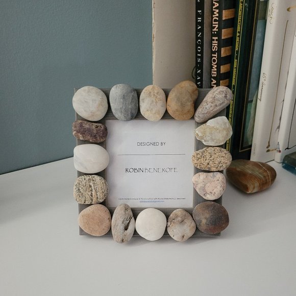 Picture Frame - Unique Hand-Crafted with Cool Rocks - Picture 10 of 10